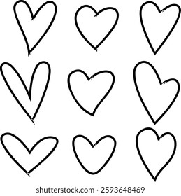 A fun and playful heart vector illustration with a cheerful and vibrant design. Perfect for Valentine's Day, greeting cards, stickers, social media graphics, and creative projects. High-quality vector