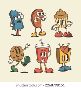 Fun and Playful Vector Food and Drink Illustrations for Your Designs