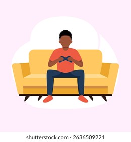 the fun of playing games with a console and sitting on the sofa