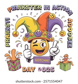 Fun Prankster T-Shirt Design - Prankster in Action Day 2025