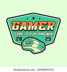 Fun Pro E-sports Logo and Gaming t-shirt Design Vector