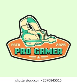 Fun Pro E-sports Logo and Gaming t-shirt Design Vector