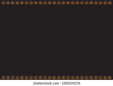 Fun pumpkin halloween frame material