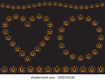 Fun pumpkin halloween material collection