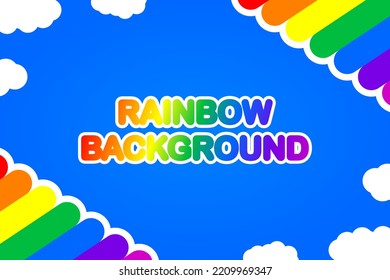 fun rainbow color background design