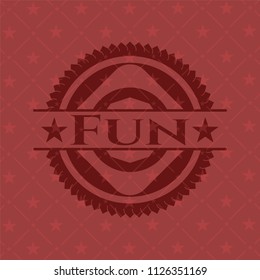 Fun red emblem
