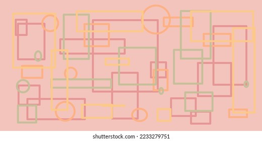 El doodle de melocotón rojo divertido es un patrón sin fisuras. Fondo de arte creativo y abstracto para niños o diseño moderno con formas básicas. Sencillo papel tapiz de garabato infantil.