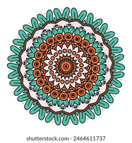 A Fun and Relaxing Activity: Coloring an Intricate Boho Mandala Design