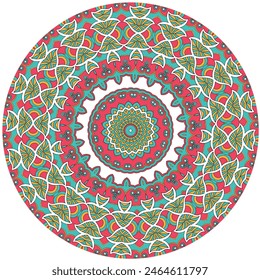 A Fun and Relaxing Activity: Coloring an Intricate Boho Mandala Design