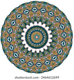 A Fun and Relaxing Activity: Coloring an Intricate Boho Mandala Design
