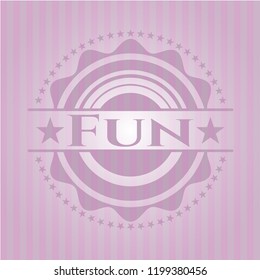 Fun retro pink emblem