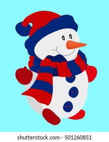 fun running snowmen