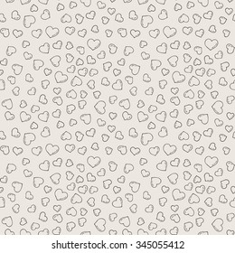 Fun seamless love heart background. For baby announcement, Valentine's Day, Mother's Day, Easter, wedding, scrapbook, gift wrapping paper, textiles.