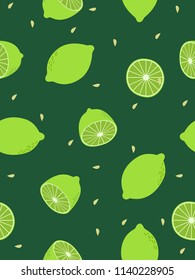 fun seamless pattern design with lemon shape element