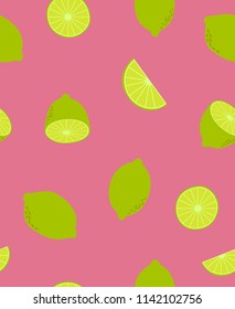 fun seamless pattern design with lemon shape element