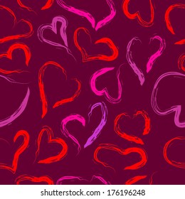 Fun seamless vintage love heart background in pretty colors. Great for baby announcement, Valentine's Day, Mother's Day, Easter, wedding, scrapbook, gift wrapping paper, textiles. 
