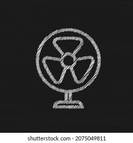Fun simple vector icon. Jet turbine sign. Ventilator symbol
