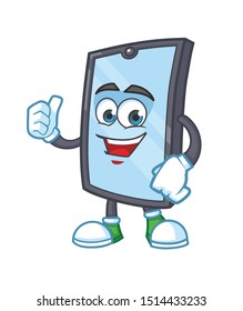 fun smartphone mascot character vector design