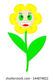 Fun smile flower