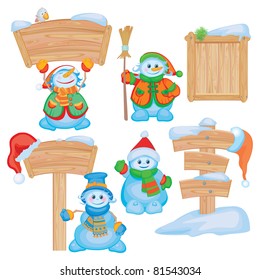 Fun snowmen for design.