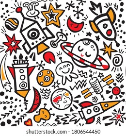 fun space pattern for kids