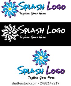 Fun splash themed logo for personal or business use. 