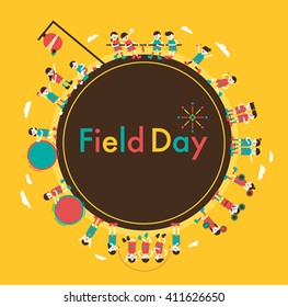 Fun Sports Day Kids Vector Design