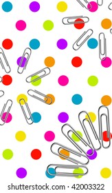 Fun and Spunky Paperclip Background