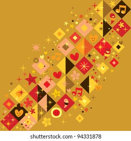 fun squares background