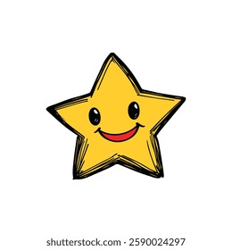 Fun Star Doodle Icon Design