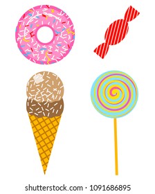 Fun stickers for Girl, fashion cute patches, badges, pins. Collection different elements for notebook. Vector trendy illustration. tasty food
