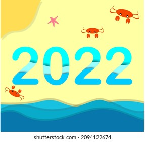 fun summer on the beach with crabs in 2022