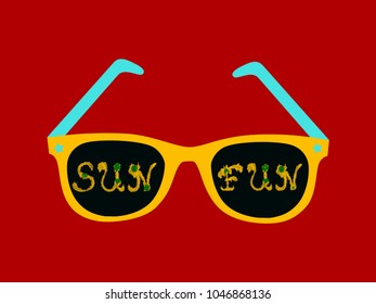 Fun in the Sun Happy Summer Vector