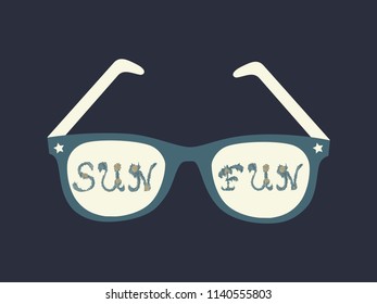 Fun in the Sun Happy Summer Vector