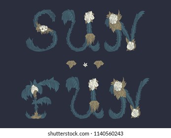 Fun in the Sun Happy Summer Vector