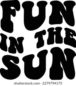 Fun in the sun print ready design