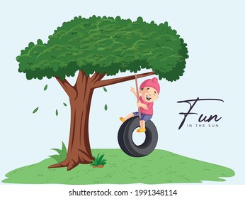 Diversión es la plantilla de diseño de pancartas de verano.