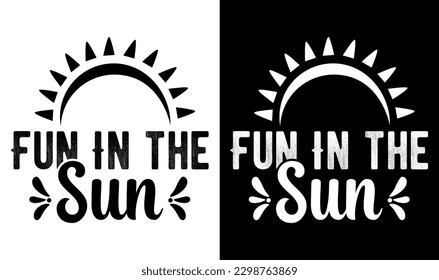 Fun In the Sun SVG File, Beach Summer Bundle SVG, Beach Summer Quote Svg, Hello Sweet Summer Svg, Beach Life Silhouette Cricut