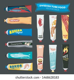 Fun & tasty brand-generic Swedish tube foods, condiments, and snacks for parties, restaurants, stationery, picnics, and more!