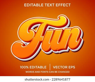 Fun text effect, editable text style