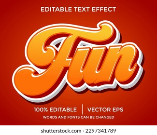 Fun text effect, editable text style