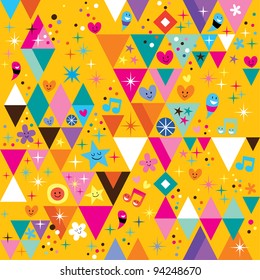 fun triangles background