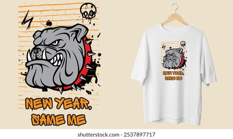 Un divertido diseño de camiseta que dice "Nuevo año, mismo yo", perfecto para aquellos que abrazan la consistencia sobre las resoluciones. Con una tipografía atrevida, una adición perfecta a las celebraciones casuales o del Año Nuevo.