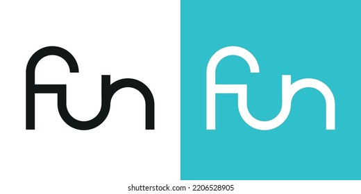 Ilustración vectorial de letras tipográficas divertidas