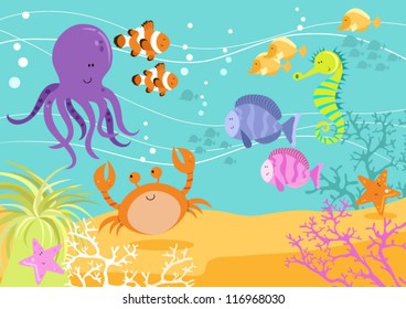 Fun Underwater Scene