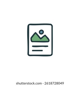 Fun vector design of Document element suitable for stickers or prints