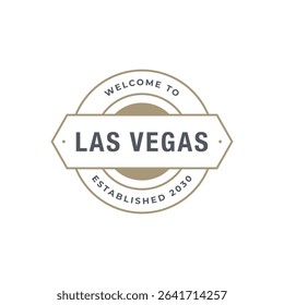 Fun vector design of Las Vegas city silhouette suitable for stickers or prints	