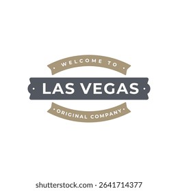 Fun vector design of Las Vegas city silhouette suitable for stickers or prints	