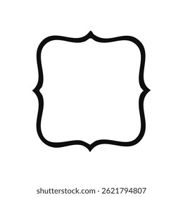 Fun Vintage frames isolated on white background. Decorative frame. Vector
