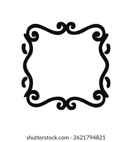 Fun Vintage frames isolated on white background. Decorative frame. Vector